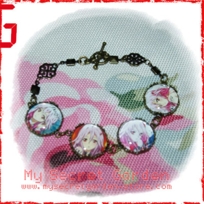 Guilty Crown ギルティクラウン Inori Yuzuriha anime Cabochon Bronze Bracelet  Guilty Crown ギルティクラウン Inori Yuzuriha anime Cabochon Bronze Bracelet
